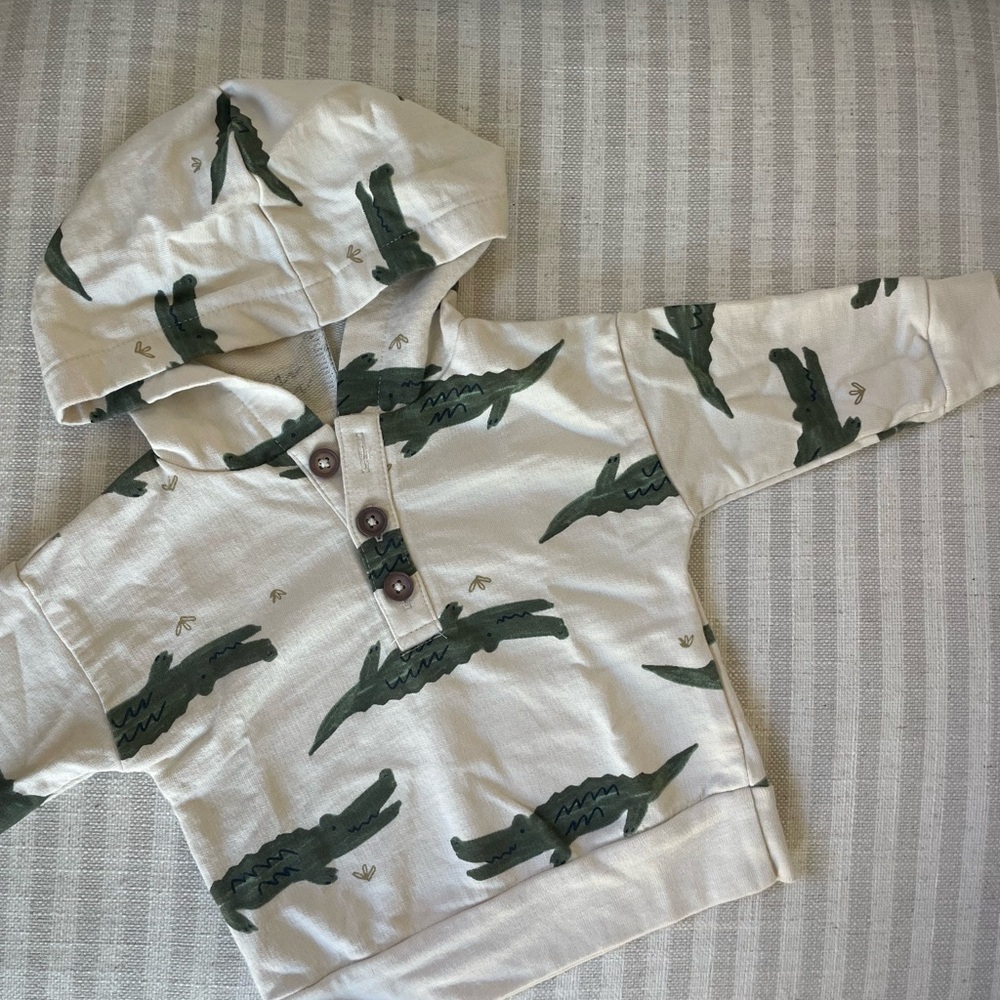 Carter’s Green Alligator Print Hoodie